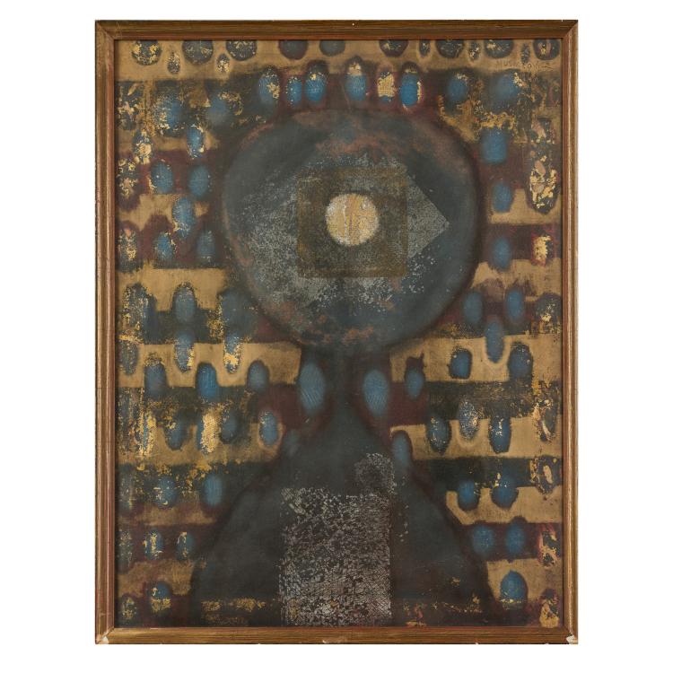 Bild 1 zu Objekt, Ohne Titel (Abstraktes Portr&auml;t), wohl 1960er Jahre, Henryk Musialowicz, 183C 863