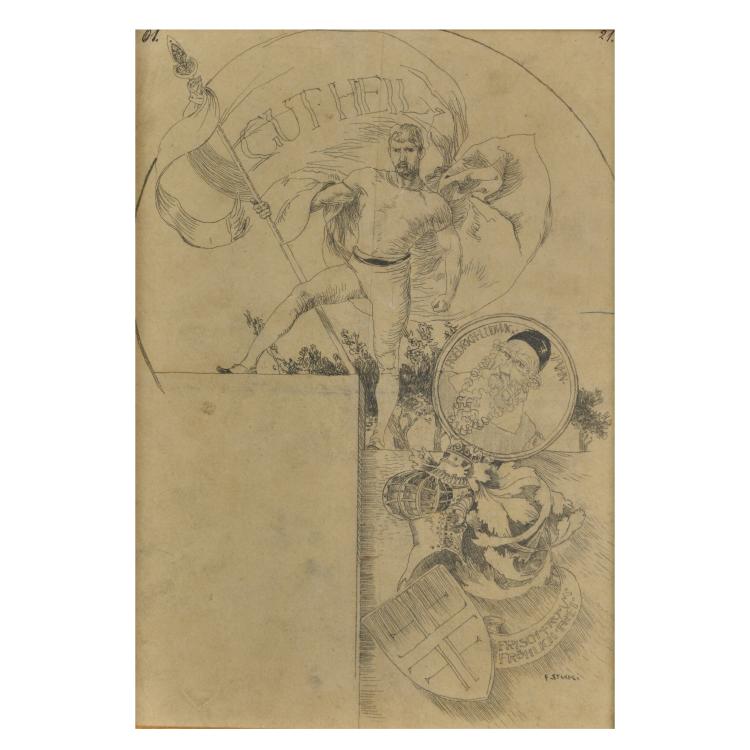 Hauptbild zu Objekt, Friedrich Ludwig Jahn, circa 1885, Franz von Stuck, 183C 851