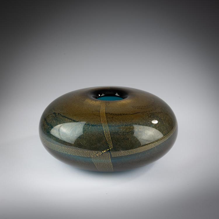 Hauptbild zu Objekt, Vase 'Sommerso oro', 1985, Laura Diaz de Santillana, Venini, Murano, 183B 798