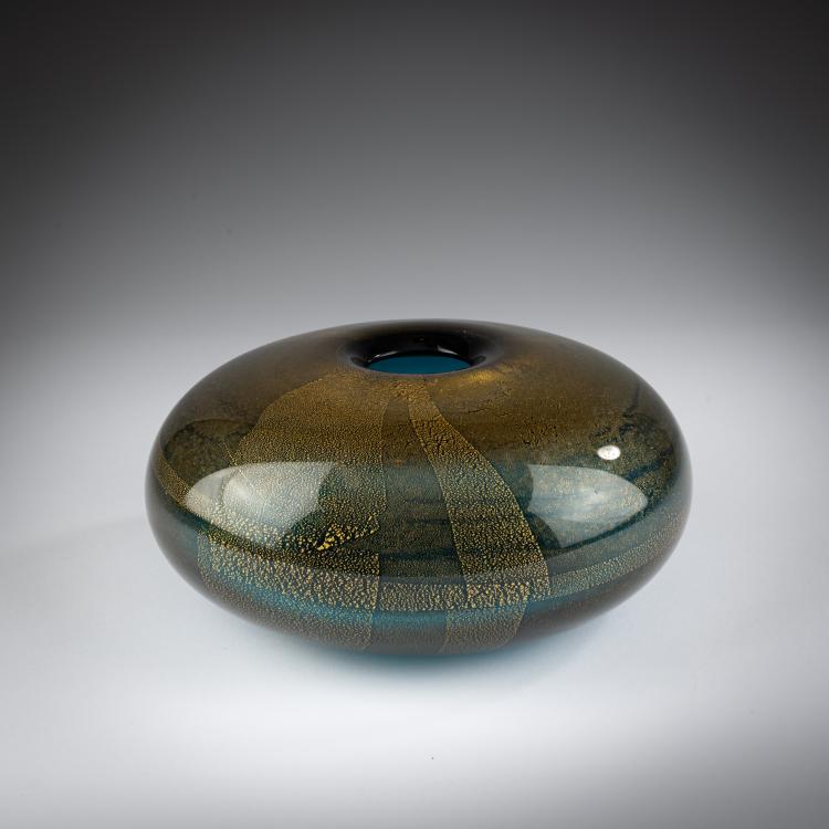 Bild 1 zu Objekt, Vase 'Sommerso oro', 1985, Laura Diaz de Santillana, Venini, Murano, 183B 798