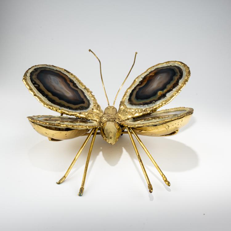 Bild 1 zu Objekt, Wandleuchte in Schmetterlingsform, 1970er Jahre (Entwurf), Henri Fernandez, Duval Brasseur, Jacques, Frankreich / France, 183A 480