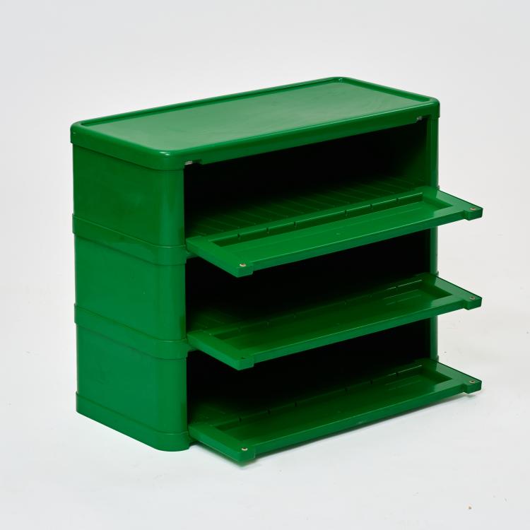 Hauptbild zu Objekt, Schuhregal / Kommode '4964', um 1974 (Entwurf), Olaf von Bohr, Kartell, Noviglio, 183A 474