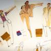 Collection of 105 original fashion drawings, 1978/79