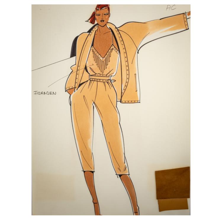 Bild 7 zu Objekt, Konvolut von 105 originalen Modezeichnungen, 1978/79, Wolfgang Joop, 