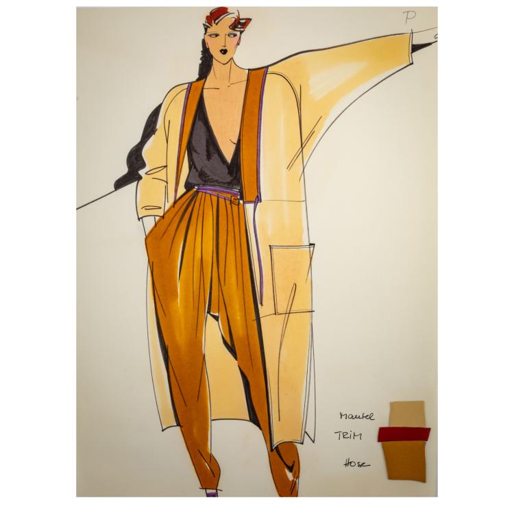 Bild 8 zu Objekt, Konvolut von 105 originalen Modezeichnungen, 1978/79, Wolfgang Joop, 