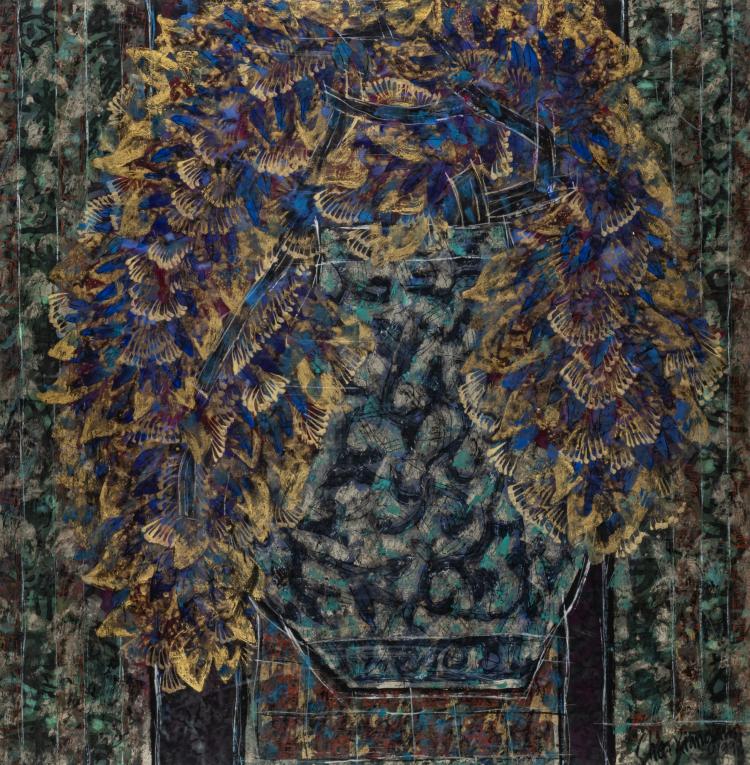 Hauptbild zu Objekt, Vase with flowers, 1992, Chen Xiangxun, 