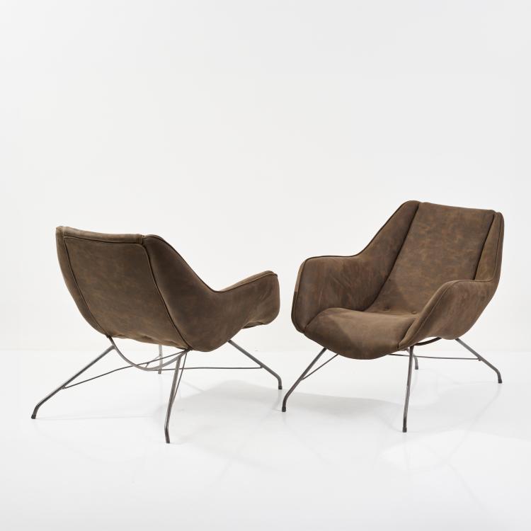 Bild 2 zu Objekt, Zwei Armlehnsessel 'Concha', um 1955 (Entwurf), Martin Eisler,Carlo Hauner, Forma Moveis, Brasilien / Brasil, 183A 266