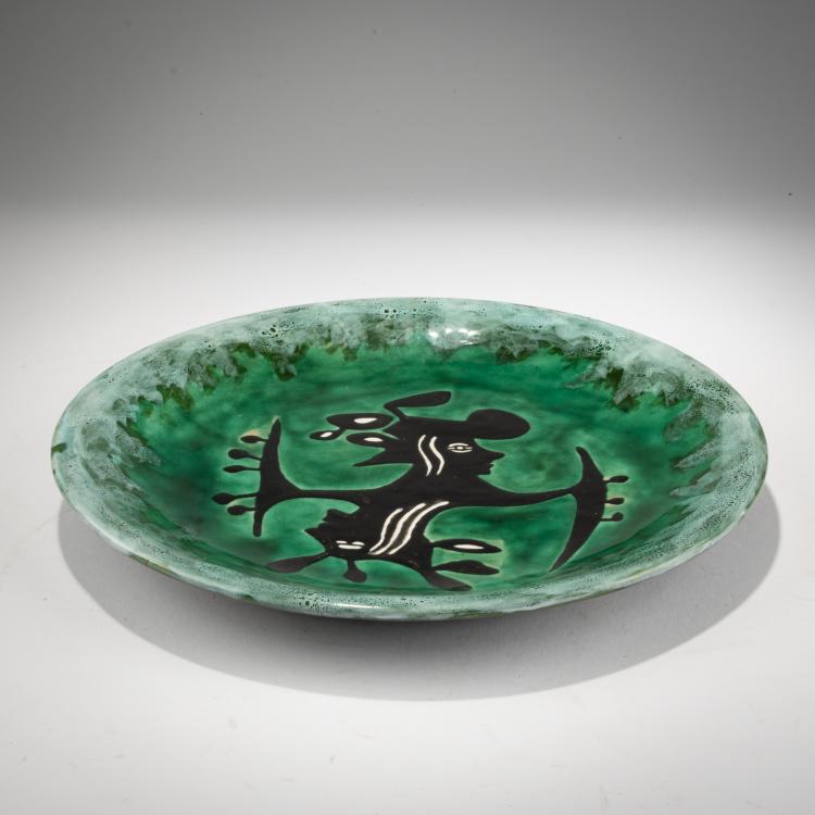 Bild 1 zu Objekt, Teller, 1950er Jahre, Jean Lur&ccedil;at, Sant-Vicens, Perpigan, 183A 63