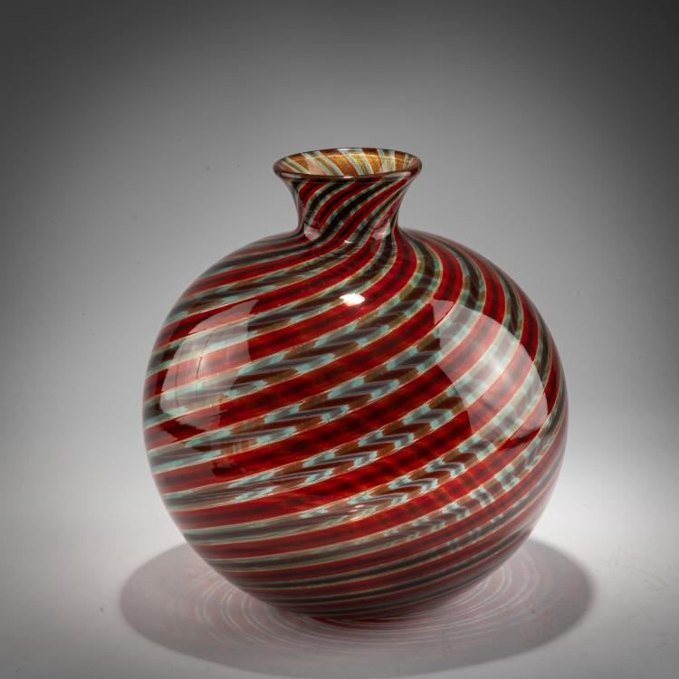 Bild 1 zu Objekt, Vase 'Spira aurata', um 1966, Ercole Barovier, Barovier & Toso, Murano, 183B 786