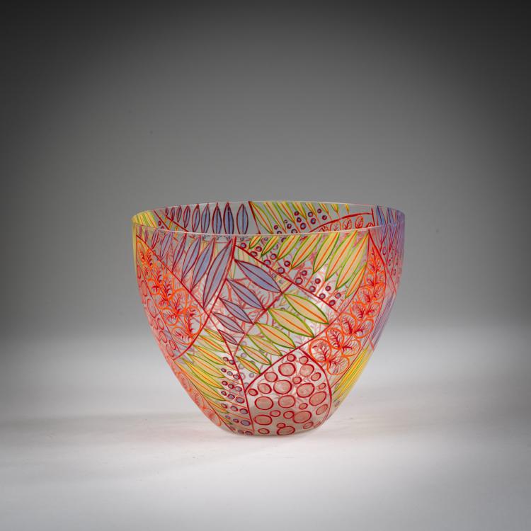 Hauptbild zu Objekt, Vase 'Foglie' oder 'Smalto', 1940, Vittorio Zecchin, S.A.L.I.R., Murano, 
