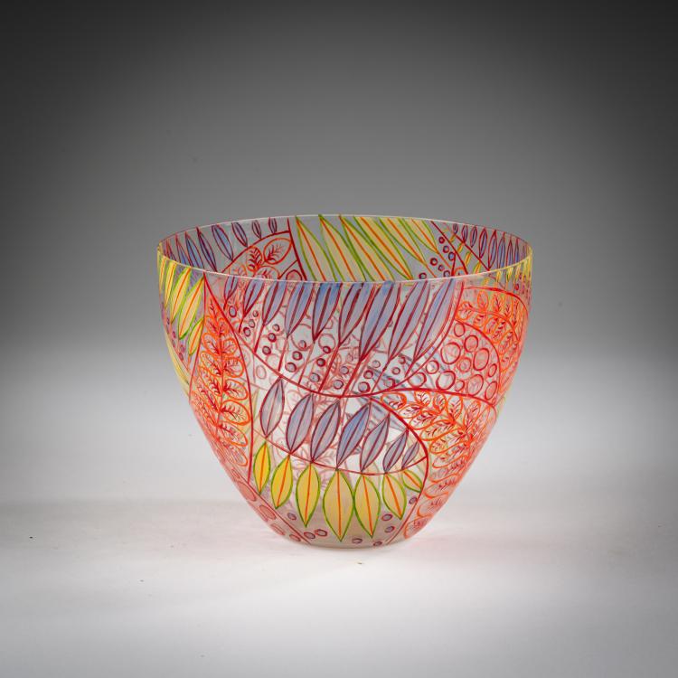 Bild 1 zu Objekt, Vase 'Foglie' oder 'Smalto', 1940, Vittorio Zecchin, S.A.L.I.R., Murano, 