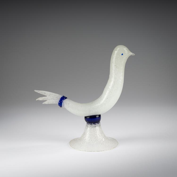 Hauptbild zu Objekt, Taube, um 1929, Napoleone Martinuzzi, Venini, Murano (zugeschrieben / attr.), 183B 679