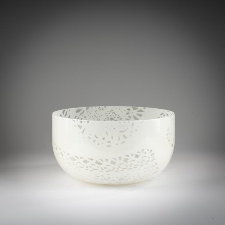 Hauptbild zu Objekt, 'Merletto' bowl, 1981, Birgitta Karlsson,Owe Thorssen, Venini, Murano, 183B 796