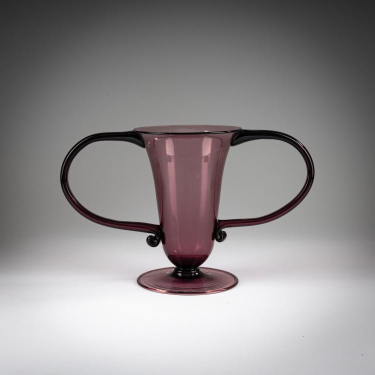 Hauptbild zu Objekt, Henkelvase 'Libellula', 1921/22, Vittorio Zecchin, M.V.M. Cappellin & C.;  Venini & C., Murano, 183B 673