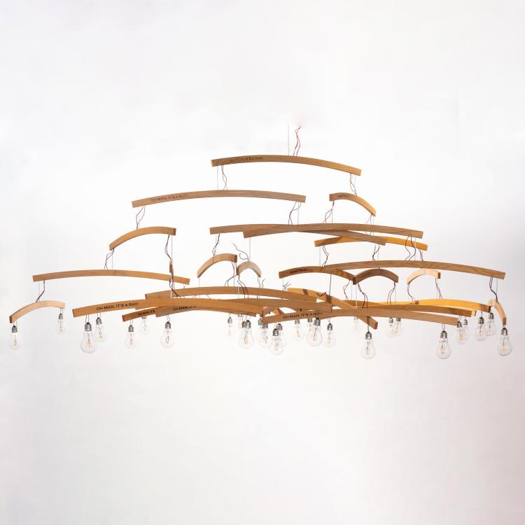 Hauptbild zu Objekt, Deckenleuchte 'Oh Man, It's a Ray', 2009 (Entwurf), Ingo Maurer, Design M, Ingo Maurer, M&uuml;nchen / Munich, 183A 219
