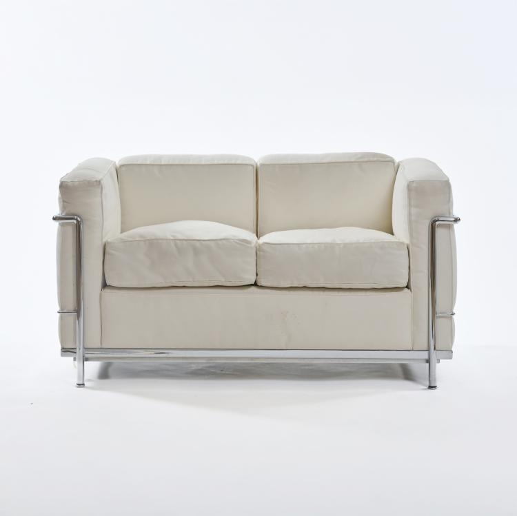 Bild 2 zu Objekt, Zweisitzersofa 'LC 2', 1928 (Entwurf), Pierre Jeanneret,Charlotte Perriand,Le Corbusier Charles-&Eacute;douard Jeanneret-Gris, Cassina, Mailand / Milan, 183A 143