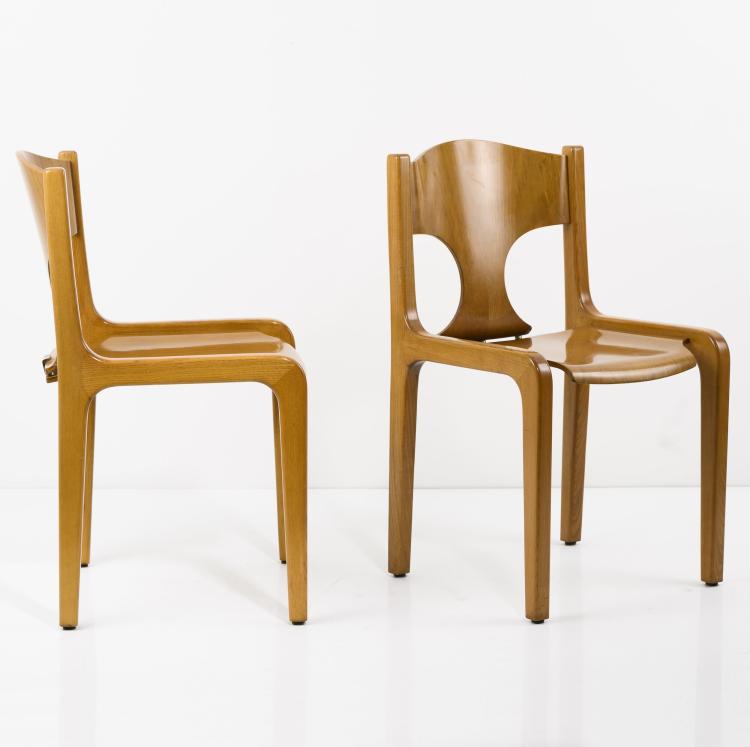 Bild 1 zu Objekt, Acht St&uuml;hle, 1967 (Entwurf), Augusto Savini, Pozzi, Mariano Comense, 183A 403