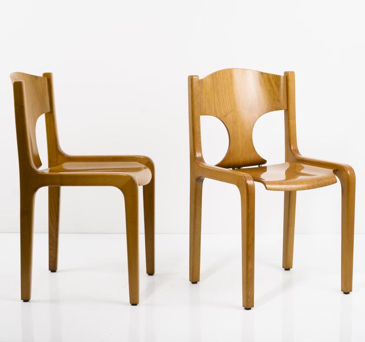 Bild 2 zu Objekt, Acht St&uuml;hle, 1967 (Entwurf), Augusto Savini, Pozzi, Mariano Comense, 183A 403