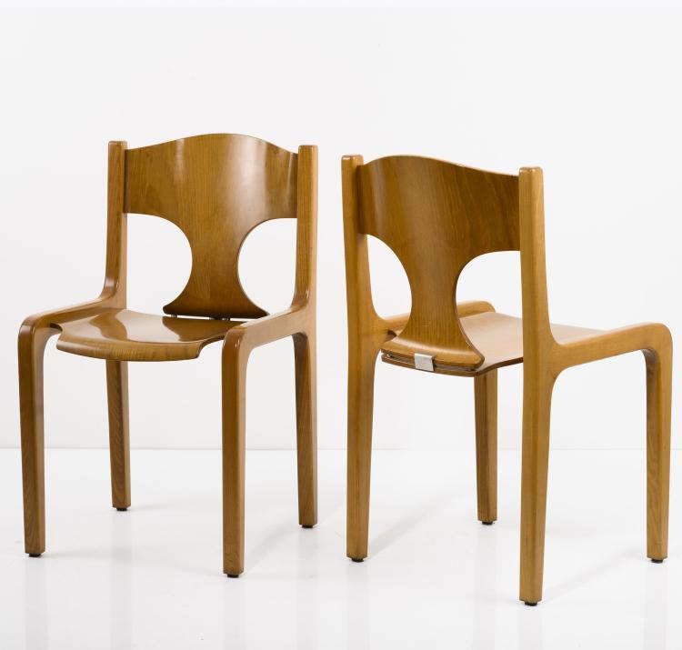 Bild 3 zu Objekt, Acht St&uuml;hle, 1967 (Entwurf), Augusto Savini, Pozzi, Mariano Comense, 183A 403