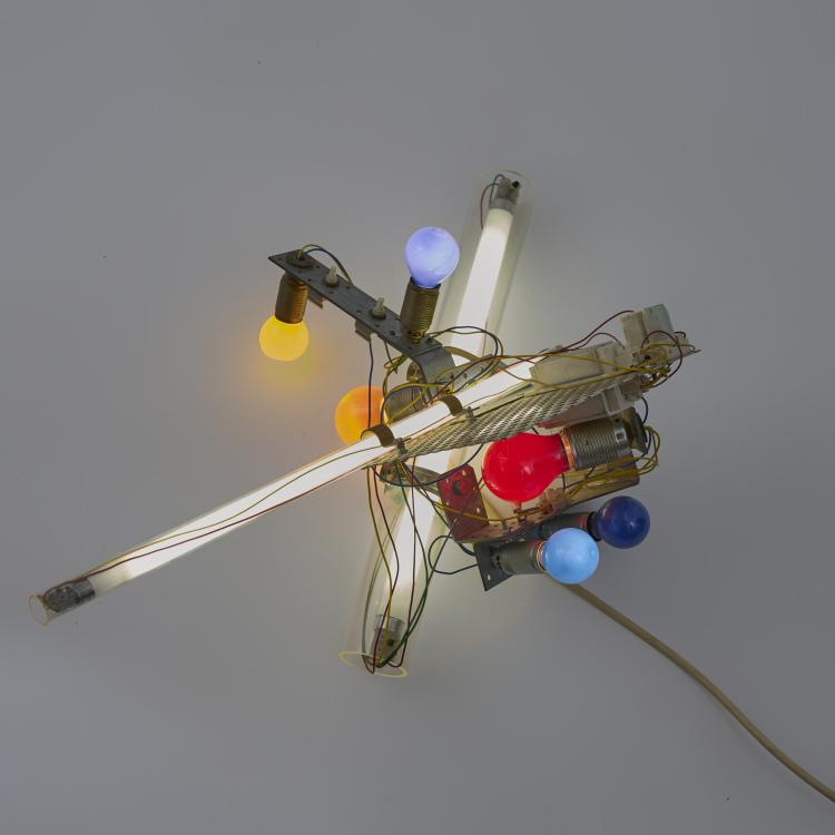 Hauptbild zu Objekt, Lichtobjekt '(ON 123) - Jubil&auml;um', 1995 (Entwurf), Klaus Geldmacher, Deutschland / Germany, 183A 620