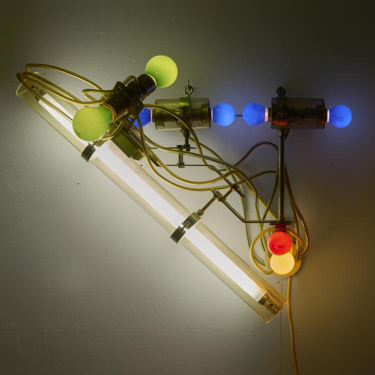 Bild 1 zu Objekt, Lichtobjekt '(ON 121) - variabel', 1995 (Entwurf), Klaus Geldmacher, Deutschland / Germany, 183A 621