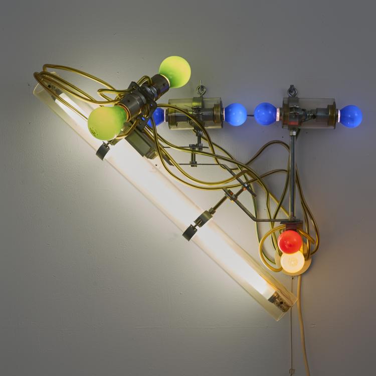 Bild 2 zu Objekt, Lichtobjekt '(ON 121) - variabel', 1995 (Entwurf), Klaus Geldmacher, Deutschland / Germany, 183A 621