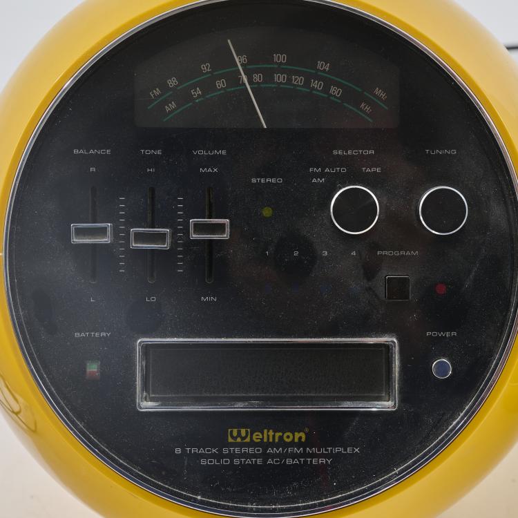 Bild 2 zu Objekt, Radio-8-Track-Recorder '2001' mit zwei Lautsprechern '2003', 1970 (Entwurf), Weltron, Japan, 183A 524