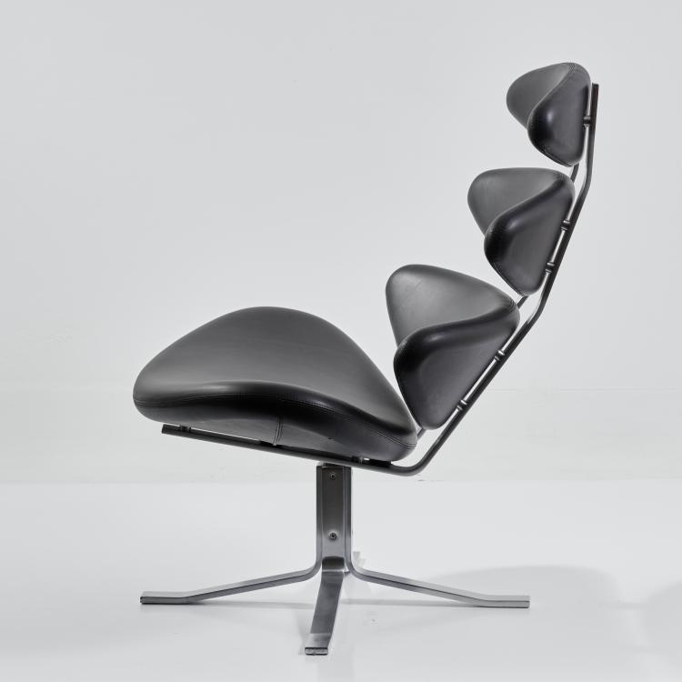 Hauptbild zu Objekt, Sessel 'Corona' - 'EJ 605', 1961 (Entwurf), Poul Volther, J&ouml;rgensen, Eric, Kopenhagen / Copenhagen, 183A 344