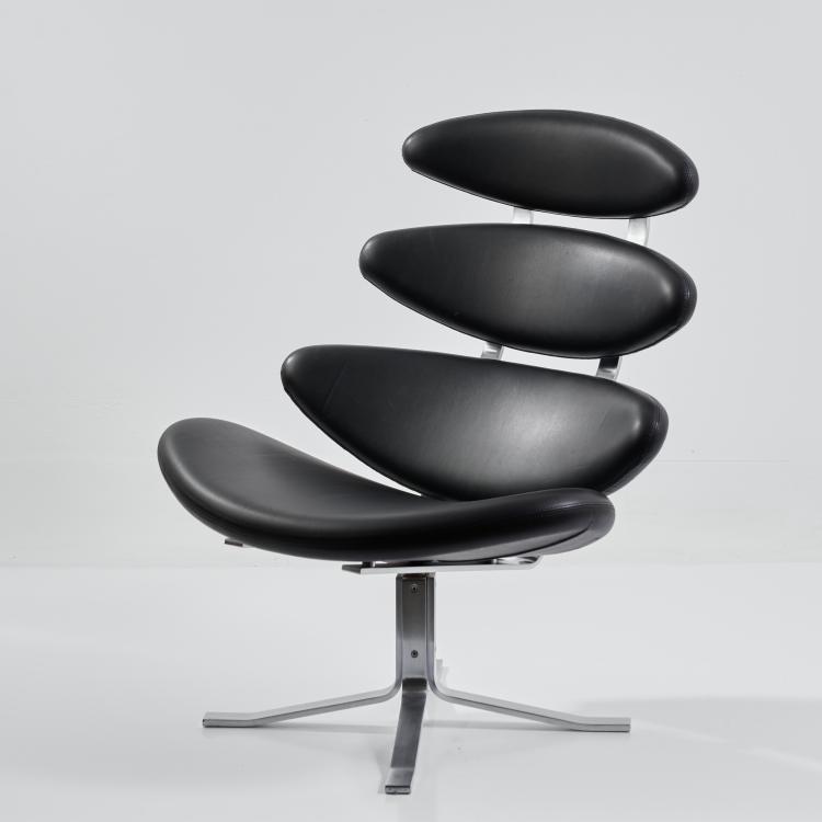 Bild 2 zu Objekt, Sessel 'Corona' - 'EJ 605', 1961 (Entwurf), Poul Volther, J&ouml;rgensen, Eric, Kopenhagen / Copenhagen, 183A 344