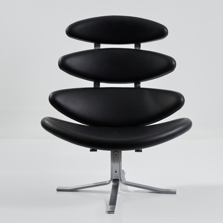 Bild 4 zu Objekt, Sessel 'Corona' - 'EJ 605', 1961 (Entwurf), Poul Volther, J&ouml;rgensen, Eric, Kopenhagen / Copenhagen, 183A 344