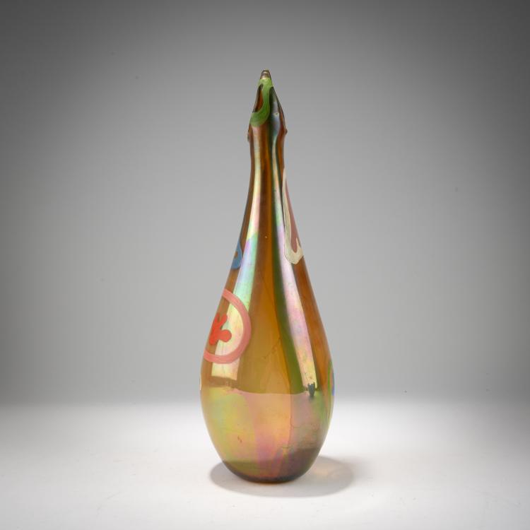 Bild 1 zu Objekt, Vase mit abstrakter Bemalung, um 1954, Benvenuto 'Nuto' Barovier, A.Ve.M., Murano, 183B 749