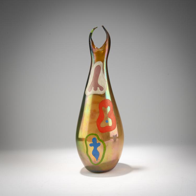 Bild 2 zu Objekt, Vase mit abstrakter Bemalung, um 1954, Benvenuto 'Nuto' Barovier, A.Ve.M., Murano, 183B 749