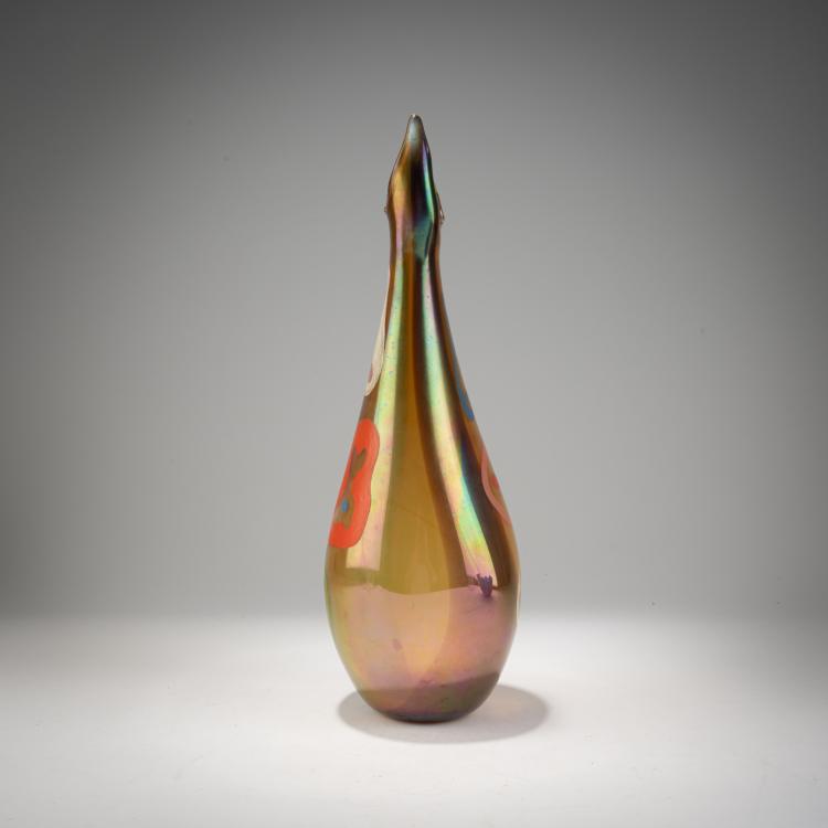 Bild 3 zu Objekt, Vase mit abstrakter Bemalung, um 1954, Benvenuto 'Nuto' Barovier, A.Ve.M., Murano, 183B 749