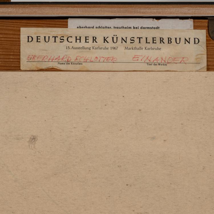 Bild 3 zu Objekt, 'Einander', vor 1967, Eberhard Schlotter, 183C 900