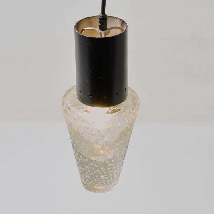 Bild 2 zu Objekt, Zwei Deckenleuchten, 1960er Jahre (Entwurf), Gino Sarfatti (zugeschrieben), Seguso Vetri d'Arte, Murano (zugeschrieben) / (attributed), 183A 414