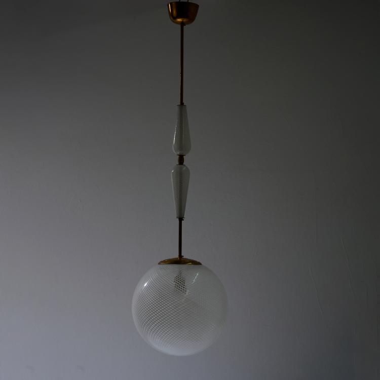 Bild 1 zu Objekt, Deckenleuchte 'Reticello', um 1940 (Entwurf), Carlo Scarpa, Venini, Murano, 183A 189
