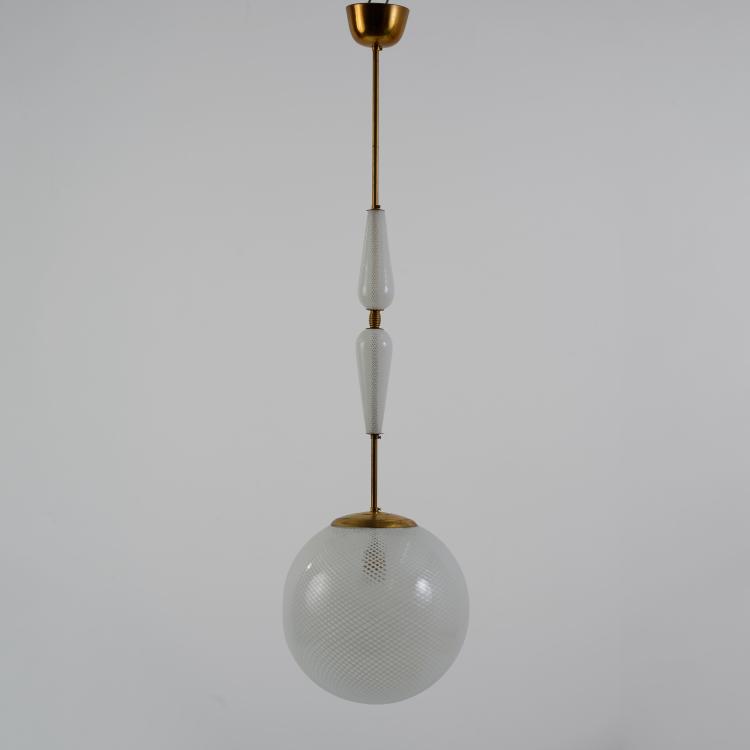 Bild 2 zu Objekt, Deckenleuchte 'Reticello', um 1940 (Entwurf), Carlo Scarpa, Venini, Murano, 183A 189