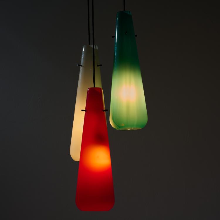 Bild 2 zu Objekt, Deckenleuchte, 1960er Jahre (Entwurf), Alessandro Pianon (zugeschrieben), Vetreria Vistosi, Murano (zugeschrieben) / (attributed), 183A 407