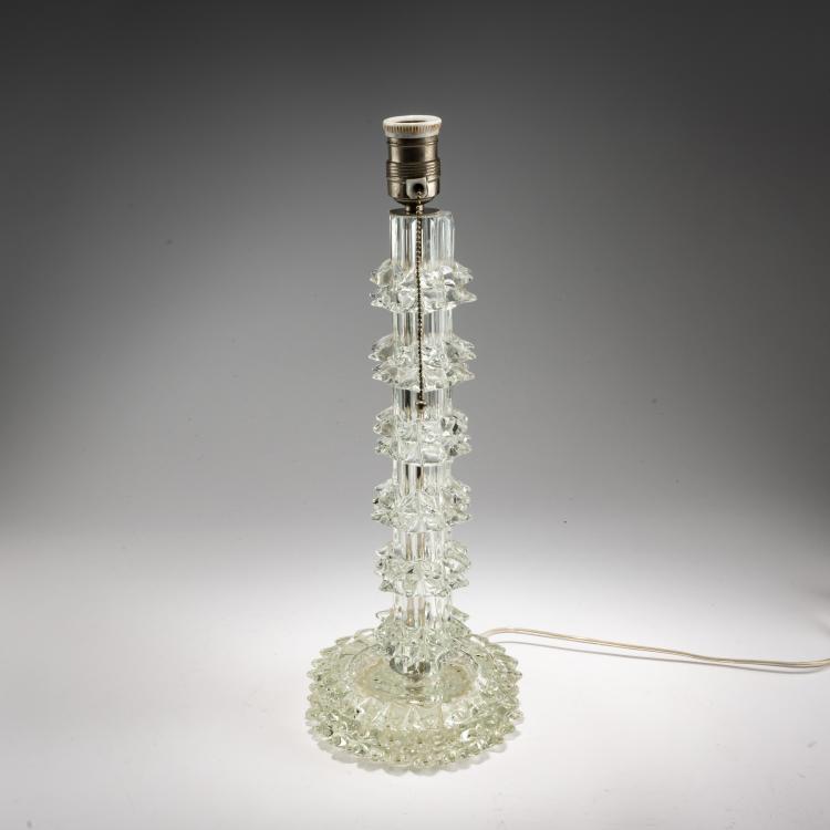 Bild 1 zu Objekt, Tischleuchtenfu&szlig; 'Rostrato', 1938 (Entwurf), Ercole Barovier, Barovier & Toso, Murano, 183A 182