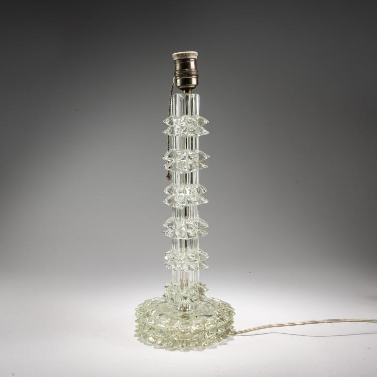 Bild 2 zu Objekt, Tischleuchtenfu&szlig; 'Rostrato', 1938 (Entwurf), Ercole Barovier, Barovier & Toso, Murano, 183A 182