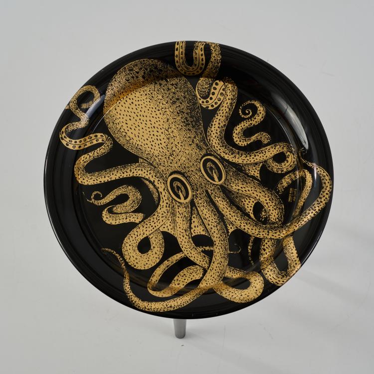 Bild 1 zu Objekt, Tablett 'Polipo' auf klappbarem St&auml;nder, 1950er Jahre (Entwurf), Barnaba Fornasetti,Piero Fornasetti, Fornasetti, Mailand / Milan, 183A 117