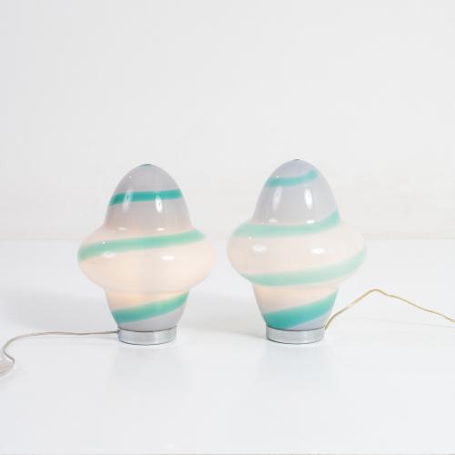 Zwei Tischleuchten 'Aero - Spira', 1994 (Entwurf)
