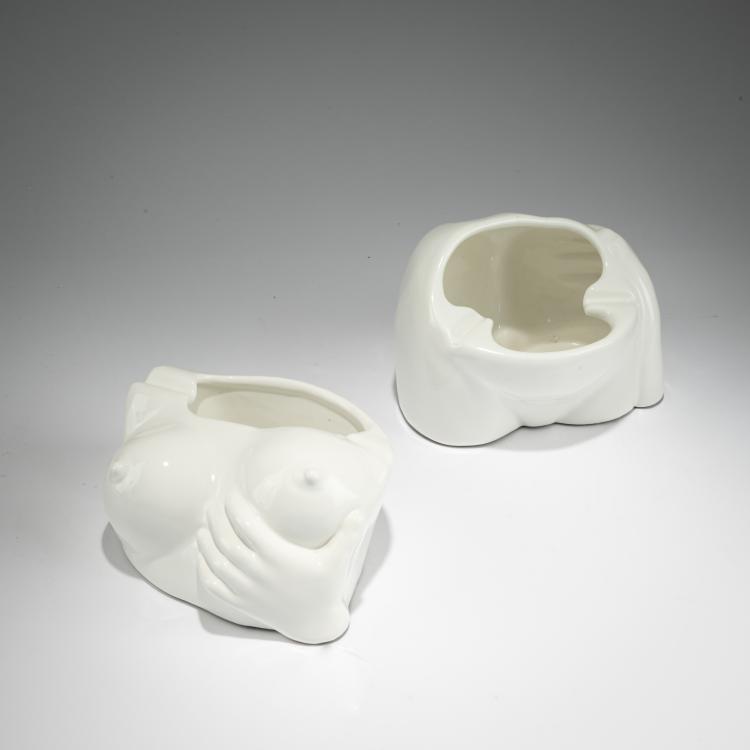 Bild 1 zu Objekt, Zwei Aschenbecher, 1960er Jahre (Entwurf), Piero Fornasetti (zugeschrieben), Fornasetti, Mailand / Milan, 183A 118