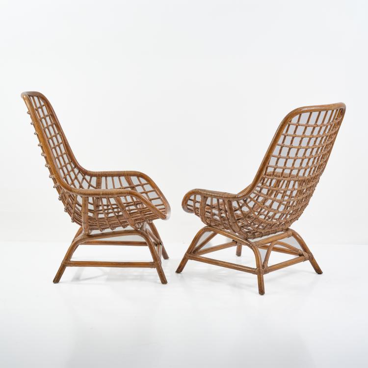 Bild 3 zu Objekt, Zwei Armlehnst&uuml;hle, um 1955 (Entwurf), Bonacina, Vittorio & C., Como, 183A 278