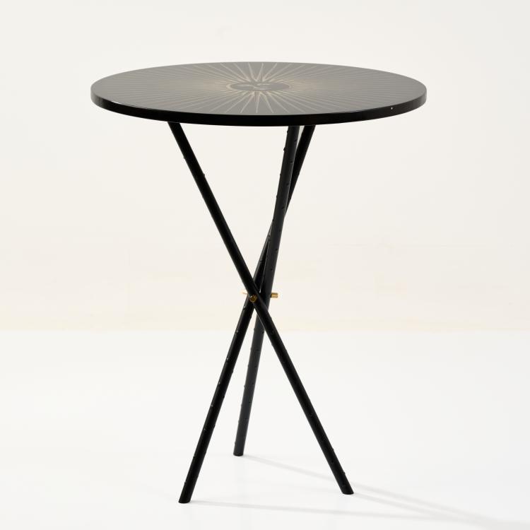 Bild 1 zu Objekt, Runder Beistelltisch 'Sole', 1950er Jahre (Entwurf), Piero Fornasetti, Fornasetti, Mailand / Milan, 183A 113