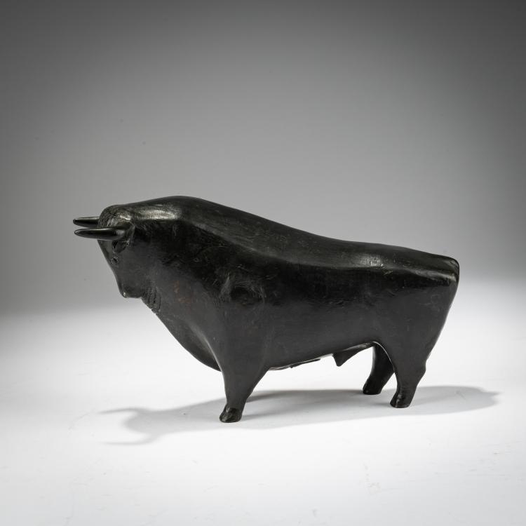 Hauptbild zu Objekt, Skulptur 'Stier', circa 1985, Reinhard Dachlauer, 183C 819