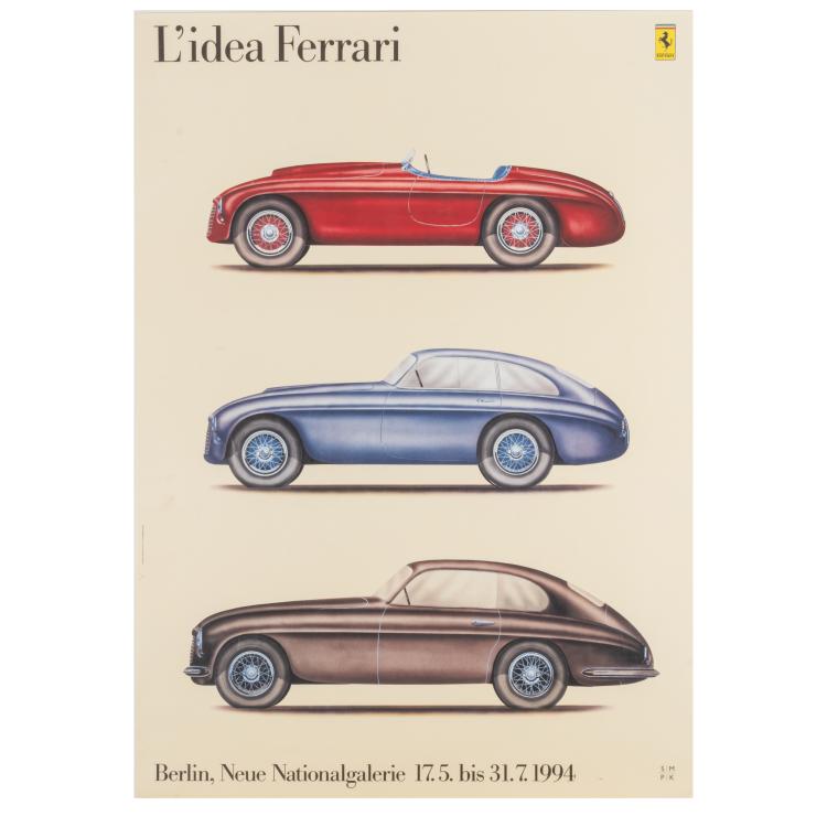 Bild 1 zu Objekt, 3 exhibition posters 'L'idea Ferrari', 1994, 183C 953