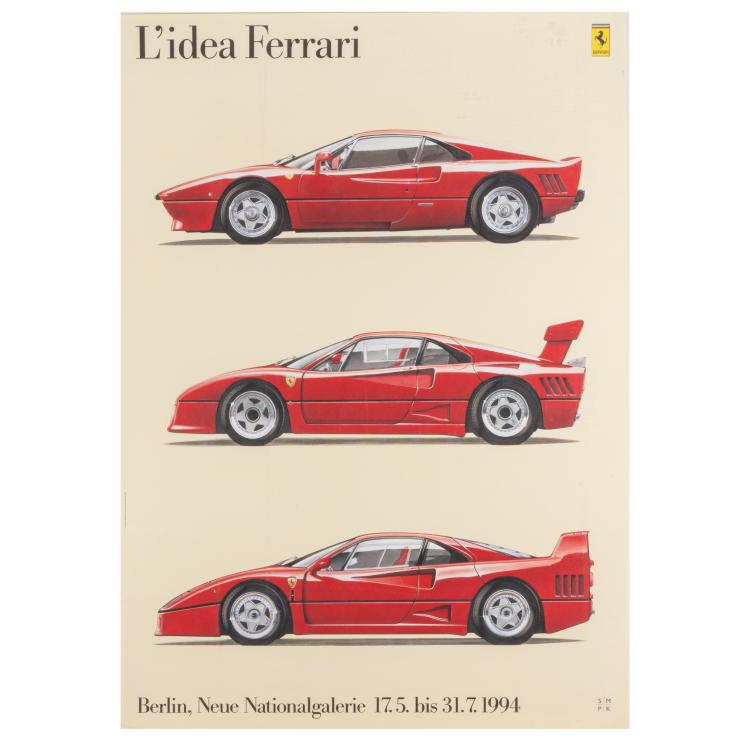 Bild 2 zu Objekt, 3 exhibition posters 'L'idea Ferrari', 1994, 183C 953