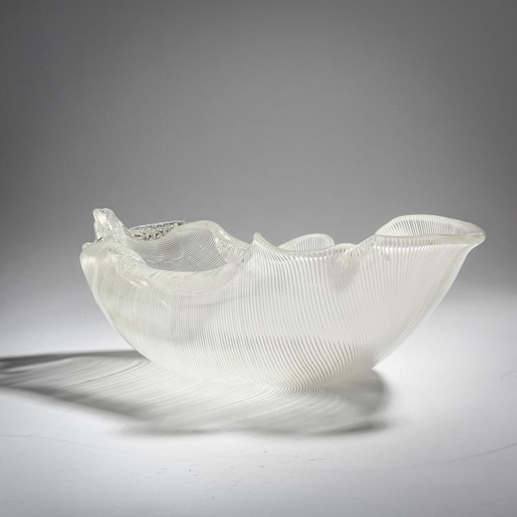 Bild 1 zu Objekt, Schale 'Foglia', um 1938, Tyra Lundgren, Venini, Murano, 183B 708