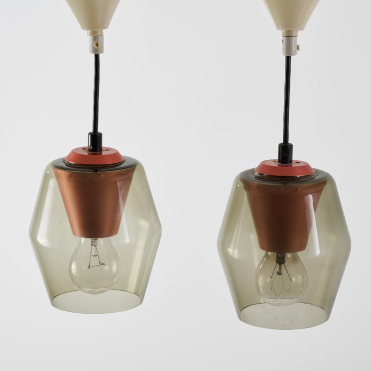 Bild 1 zu Objekt, A pair of ceiling lights, c. 1958 (design), Tapio Wirkkala, Idman Oy, Vilhonvuorenkatu, 183A 298